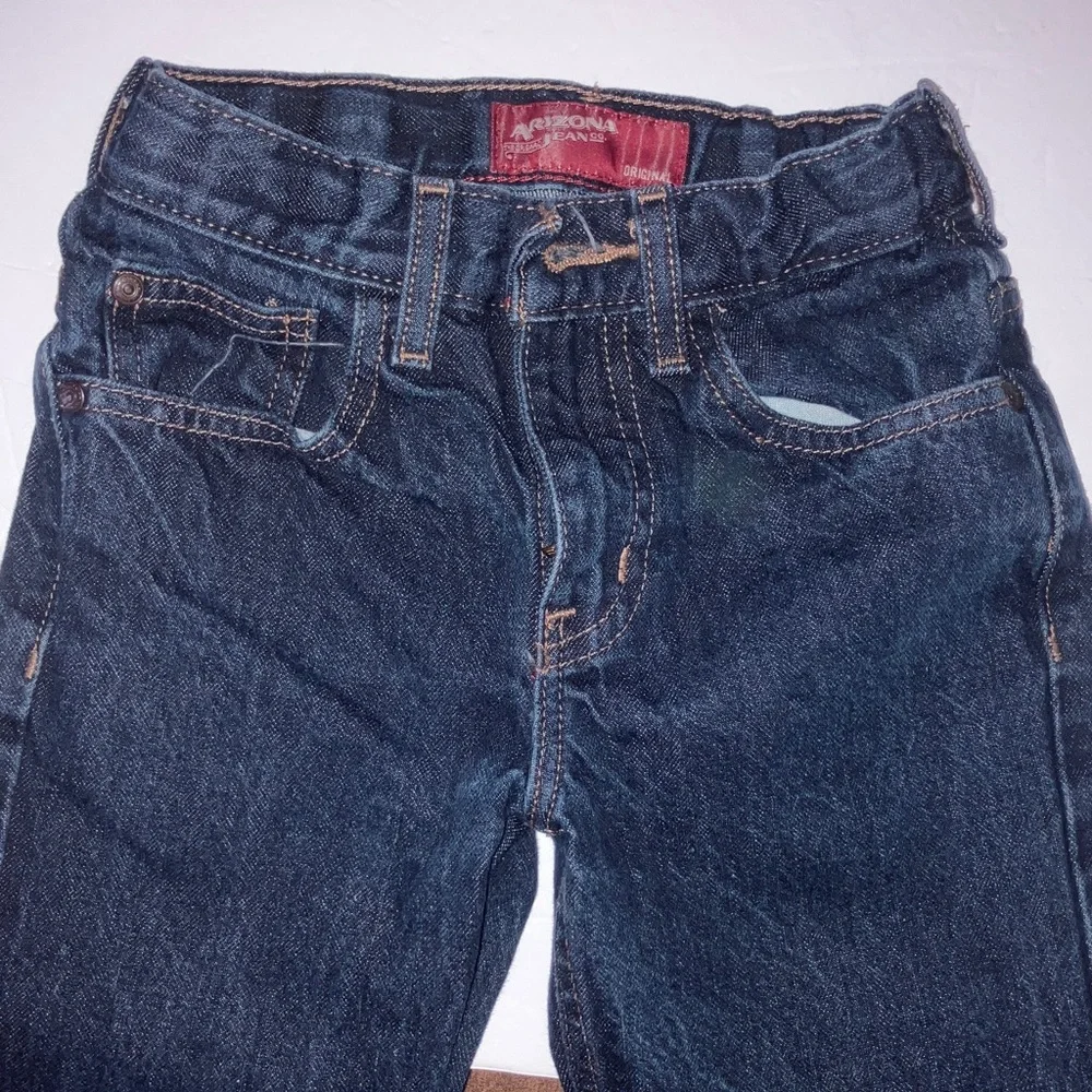 Blue Denim and Black Twill Kids Pants‎ Size 8 Slim Straight Leg